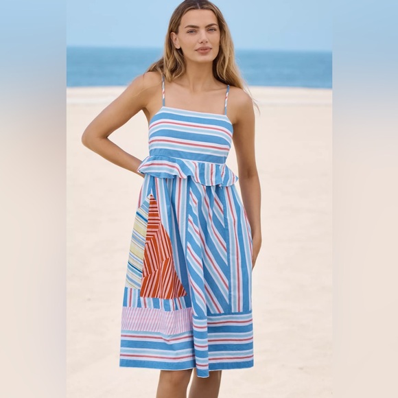 Anthropologie Dresses & Skirts - Anthropologie Celandine Sleeveless Square-Neck Knee-Length Dress